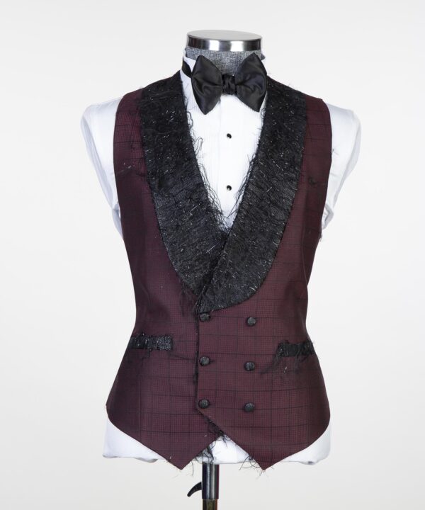 Fringed Collar Tuxedo - Image 3