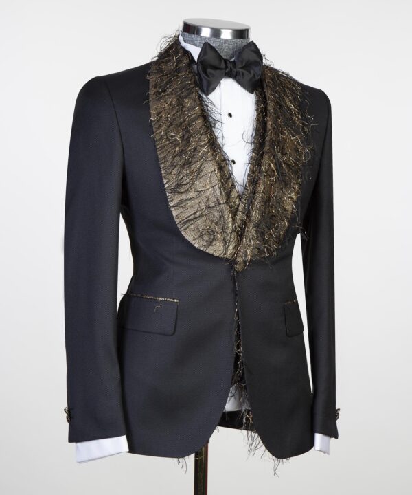 Fringed Collar Tuxedo - Image 2