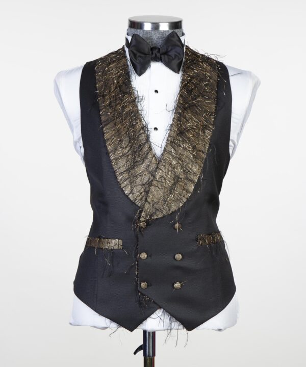 Fringed Collar Tuxedo - Image 4