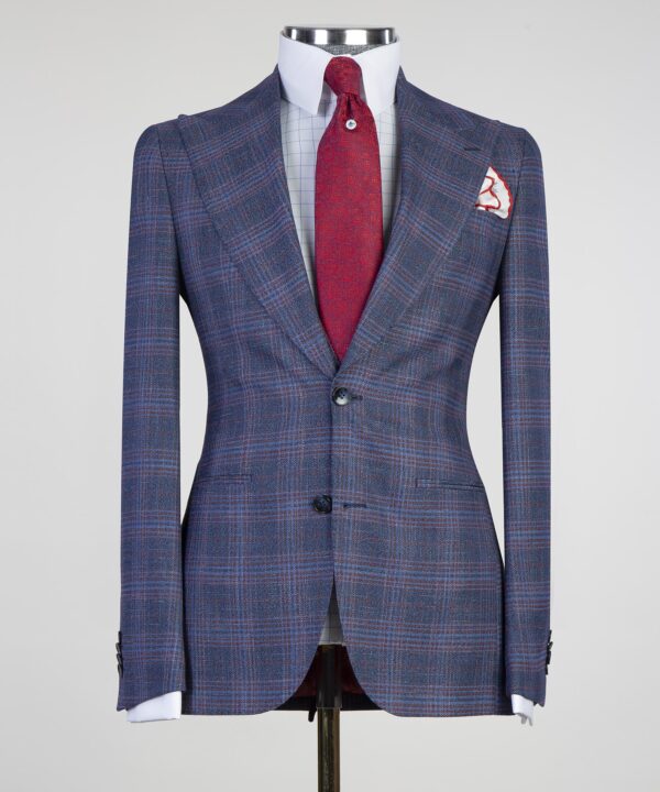 Casual Plaid Suit - Image 2