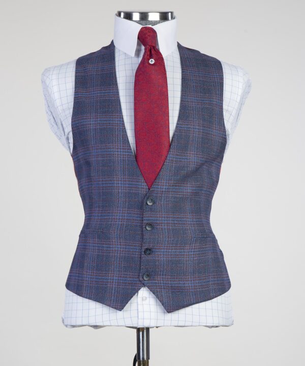 Casual Plaid Suit - Image 3