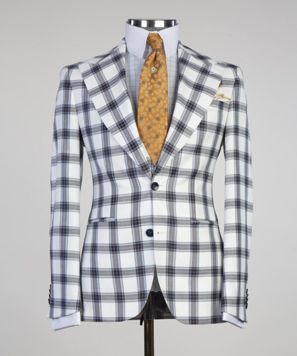 Casual Plaid Suit - Image 2