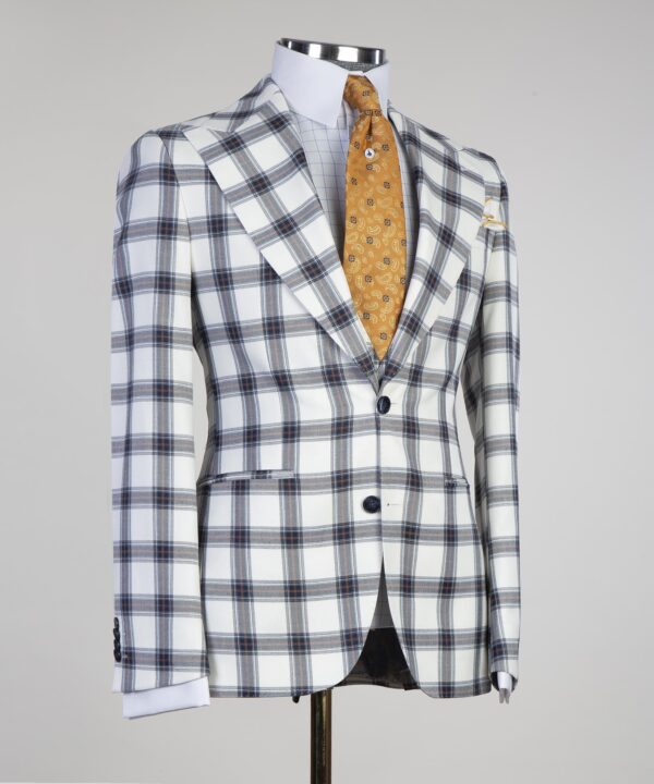 Casual Plaid Suit - Image 2