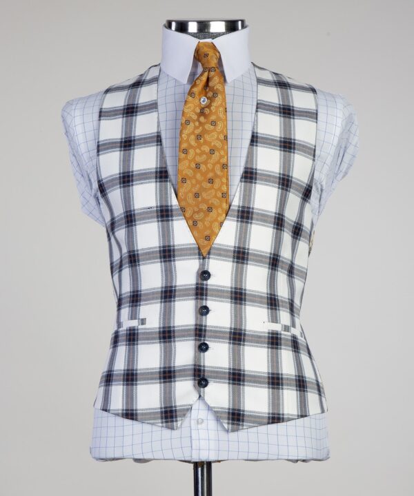 Casual Plaid Suit - Image 3