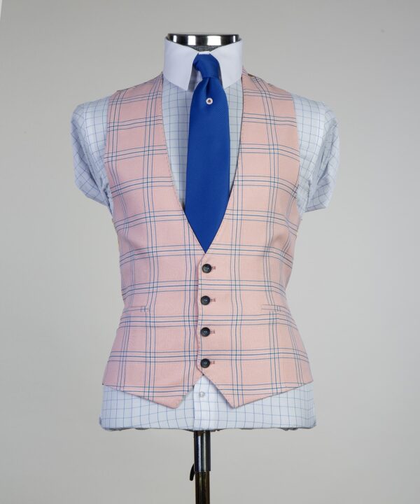 Casual Plaid Suit - Image 3