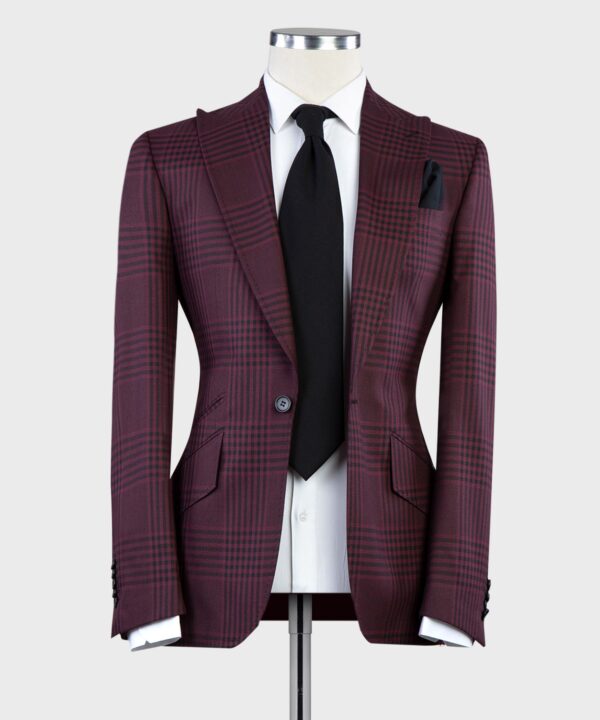 Plaid Casual Suit