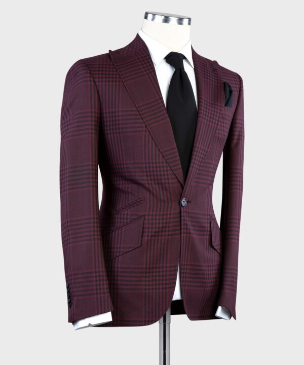 Plaid Casual Suit - Image 2