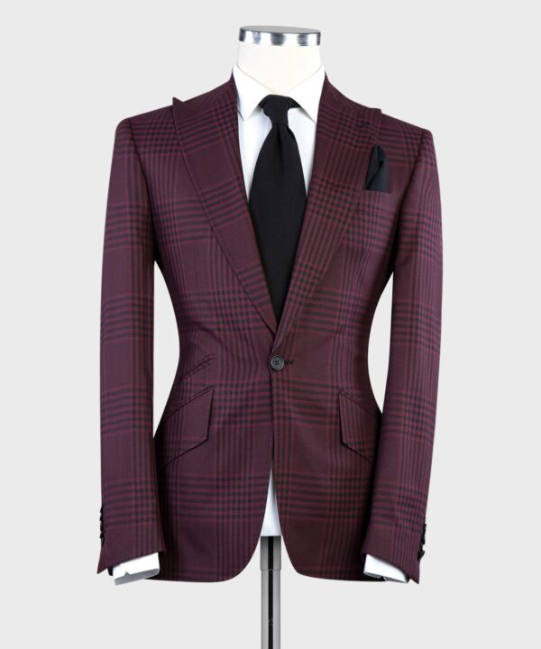 Plaid Casual Suit - Image 3