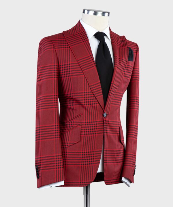 Plaid Casual Suit - Image 2