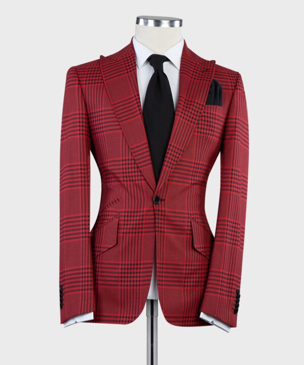 Plaid Casual Suit - Image 3