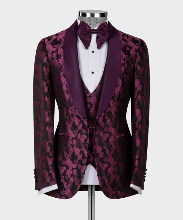 Double Lapeled Purple Tuxedo - Image 2