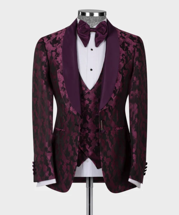 Double Lapeled Purple Tuxedo