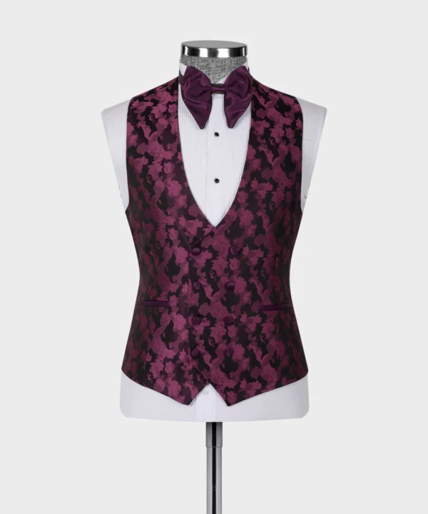 Double Lapeled Purple Tuxedo - Image 4