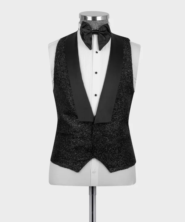 Black Glitter Classic Tuxedo - Image 4