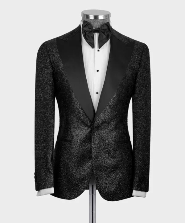 Black Glitter Classic Tuxedo - Image 2