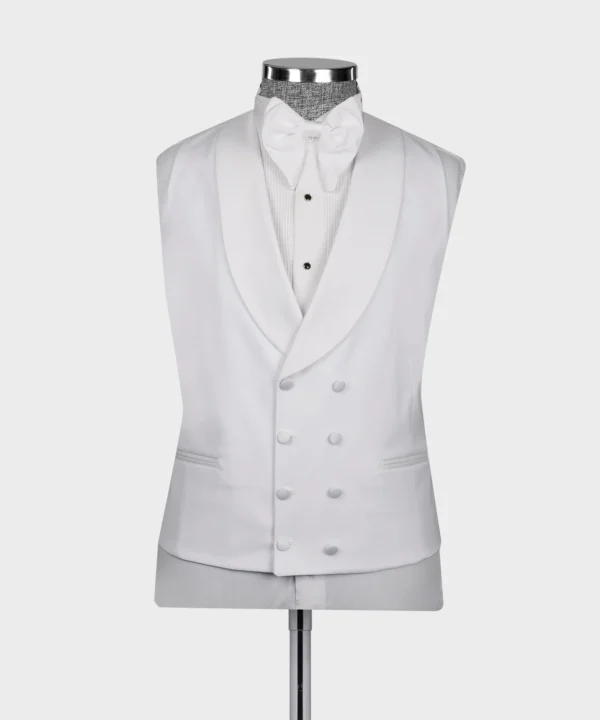 White Stain Collar White Tuxedo - Image 4