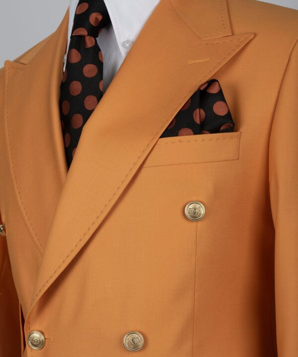 Double Breasted Gold Button Men’s Suit - Image 3