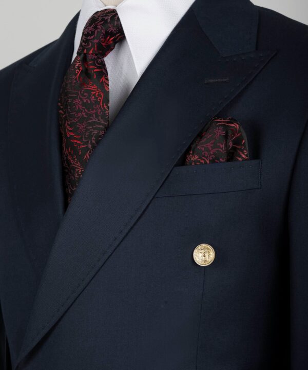 Double Breasted Gold Button Men’s Suit - Image 3