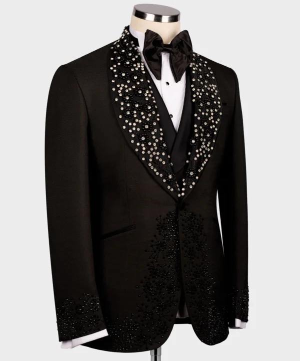 Handmade Custom Desing Black Tuxedo - Image 3