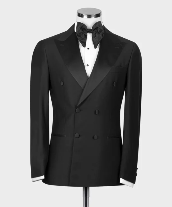 Black Satin Collar Black Classic Tuxedo