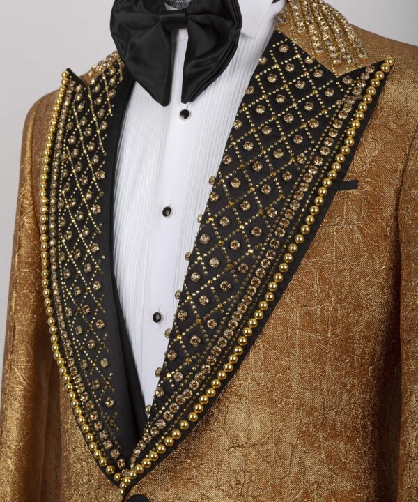 Cracked Gold Pattern Custom Tuxedo - Image 3