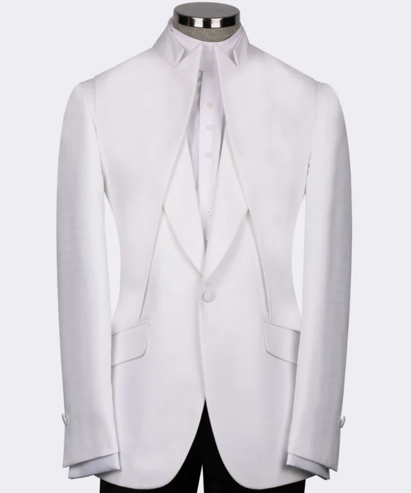 White Double Collar