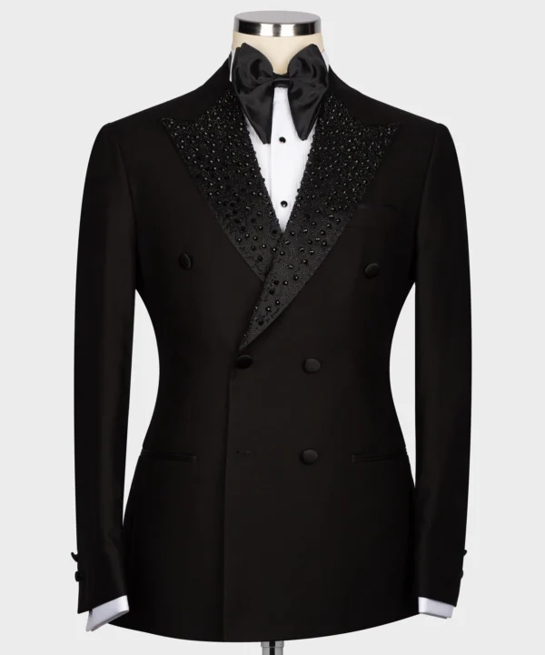 BlackGemstone Embriored Black Tuxedo