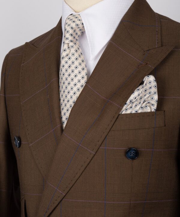 Double Breasted Gold Button Men’s Suit - Image 3