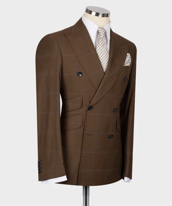 Double Breasted Gold Button Men’s Suit - Image 2