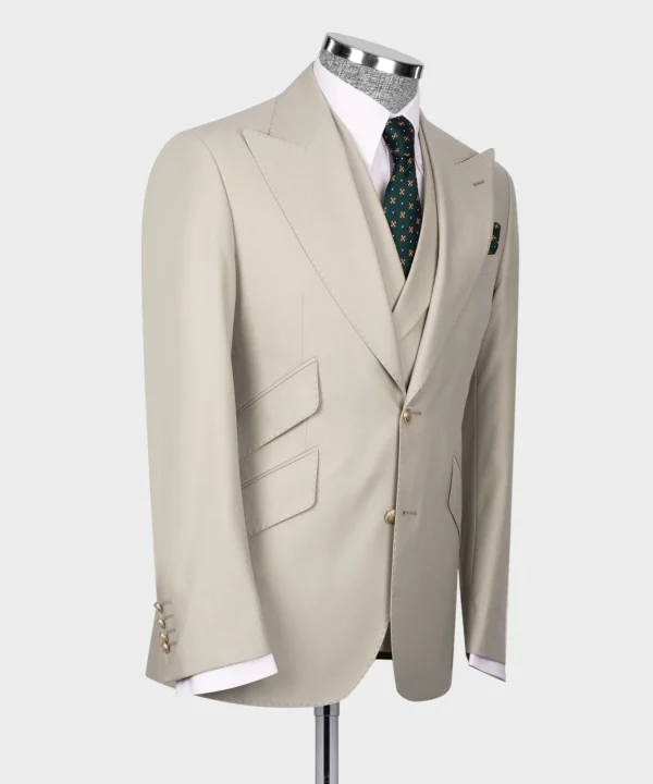 Big Size Suit with Classic Vest - Image 3