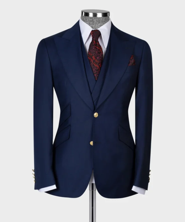 Big Size Suit with Classic Vest - Image 2