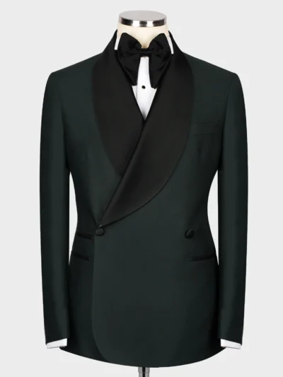 Black Collar Green Tuxedo