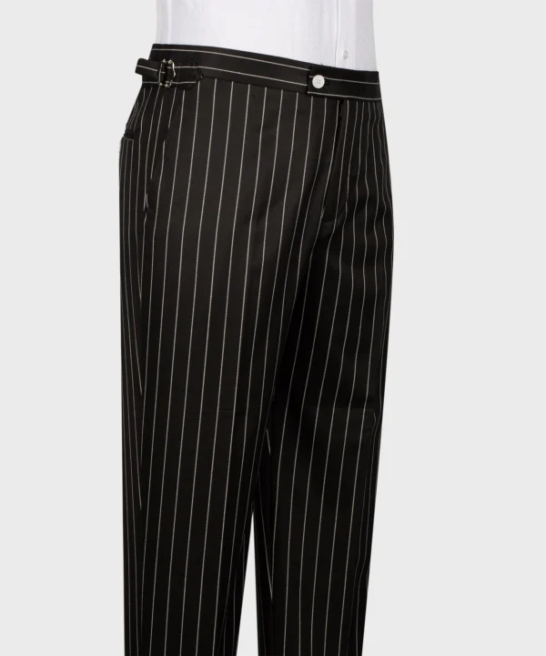 Striped Vest Suit - Black - Image 5