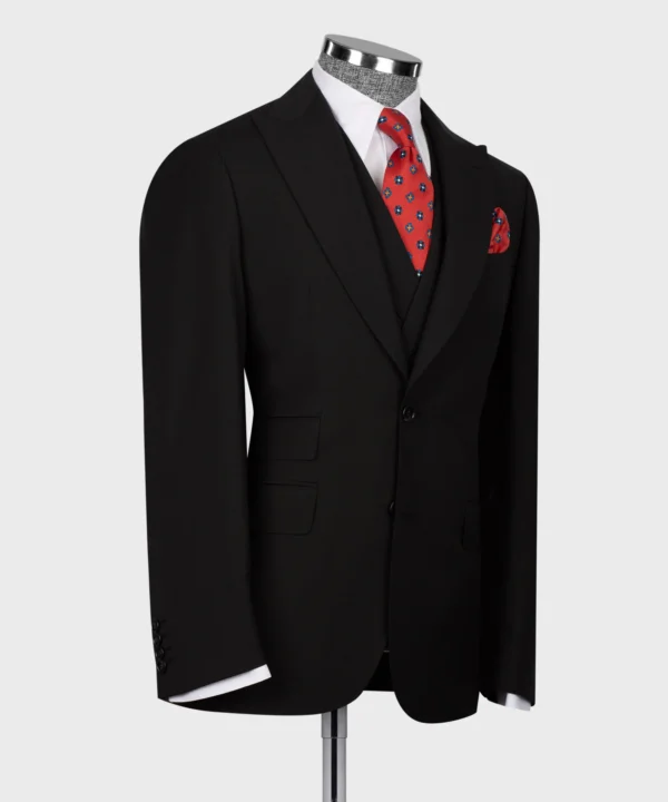 Classic Vest Suit - Black - Image 2