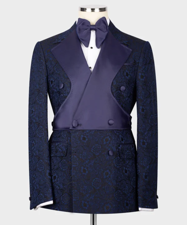 Double Breasted Tuxedo - Navy Blue