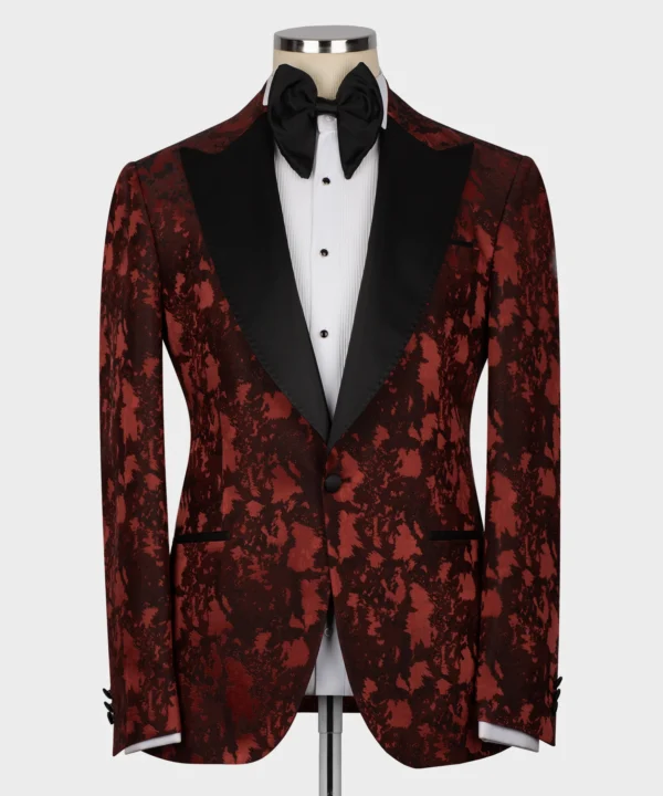 Classic Burgundy Tuxedo - Image 3