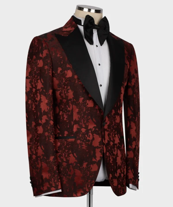 Classic Burgundy Tuxedo - Image 2