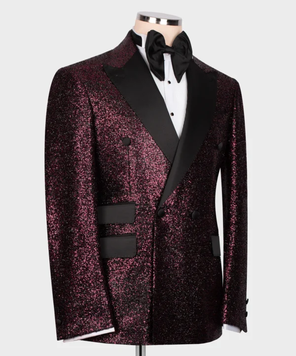 Dark Pink Scally Tuxedo - Image 2