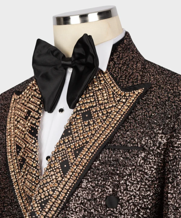 Stone embroidered Tuxedo - Copper - Image 3