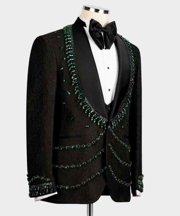 Black tuxedo stone embroidery - Image 3