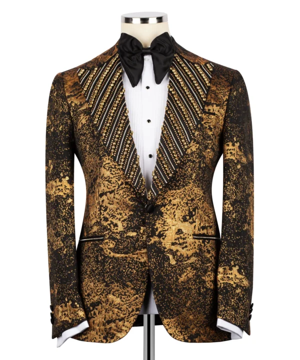 Gold Stone Embroidery Tuxedo