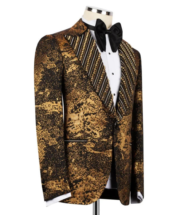 Gold Stone Embroidery Tuxedo - Image 2